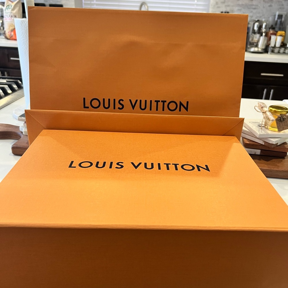 Louis Vuitton box with dust bag and bag